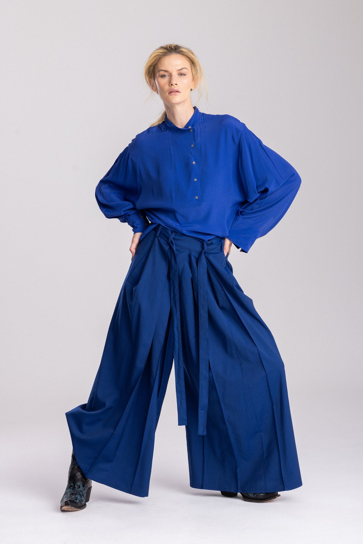 Hakama Balmoral Long, royal blue, Jo.S