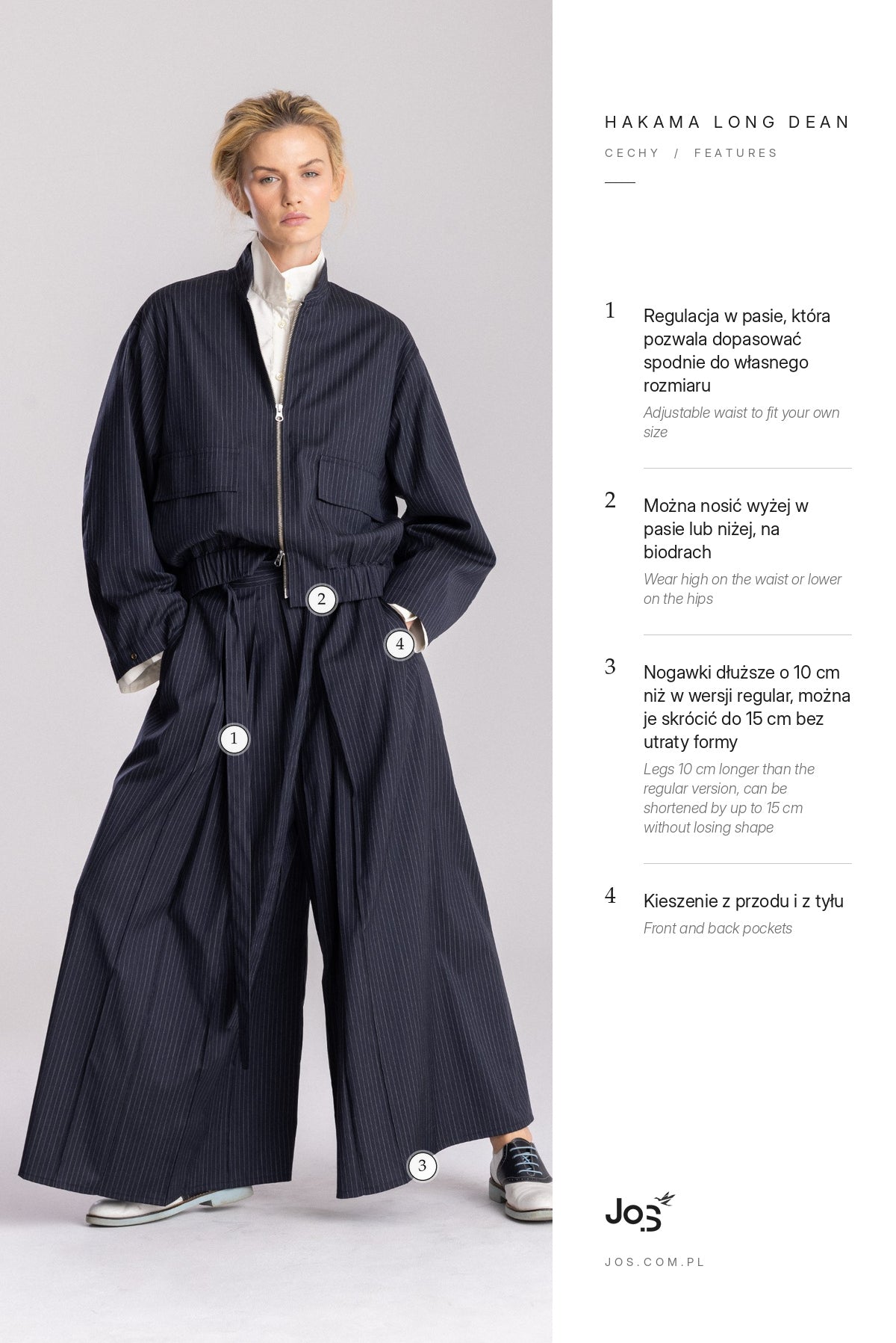 Karta cech: Hakama Dean Long, Jo.S