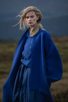 Bluzka Tux Balmoral, royal blue, Jo.S