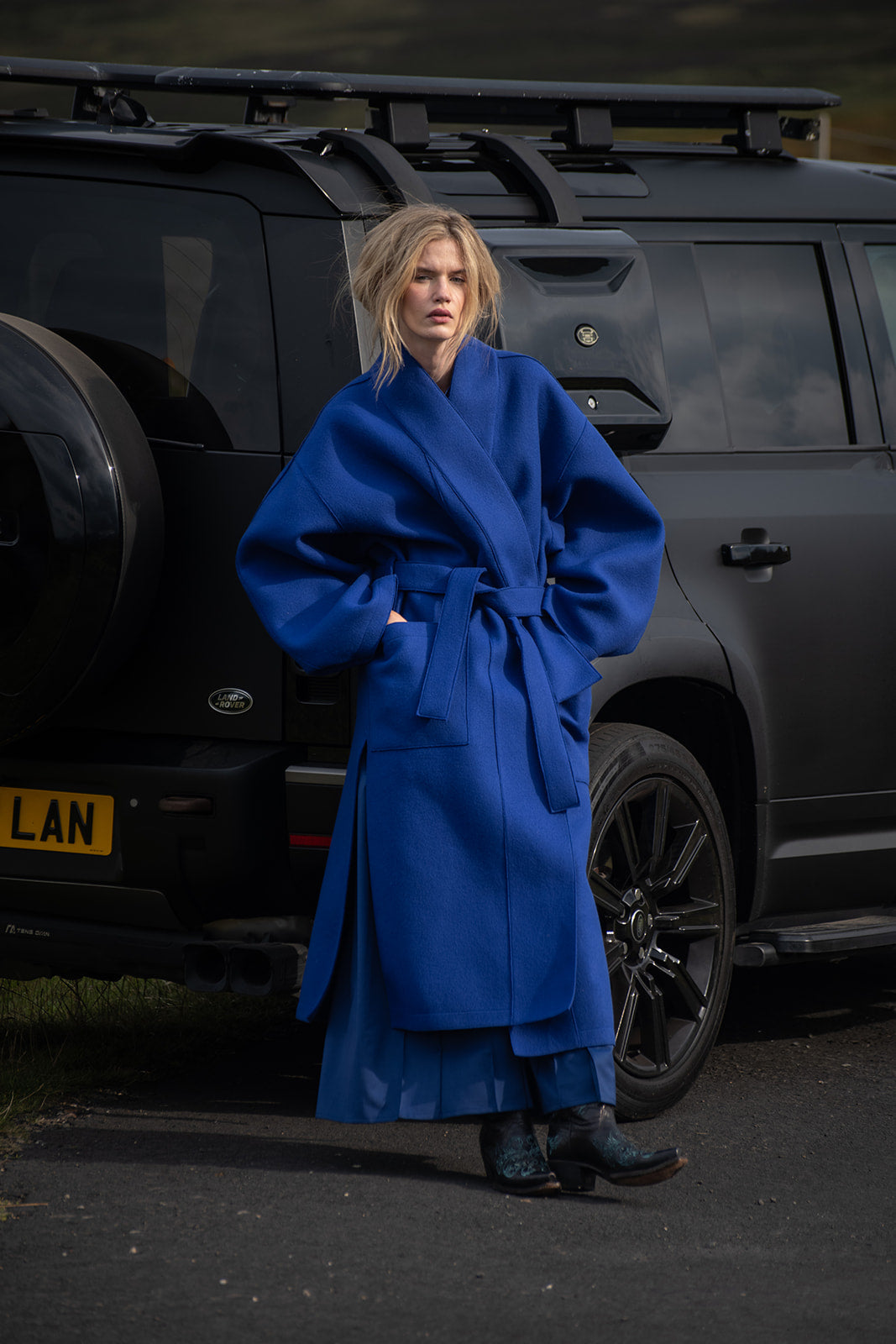 Płaszcz Samue Balmoral, royal blue, Jo.S