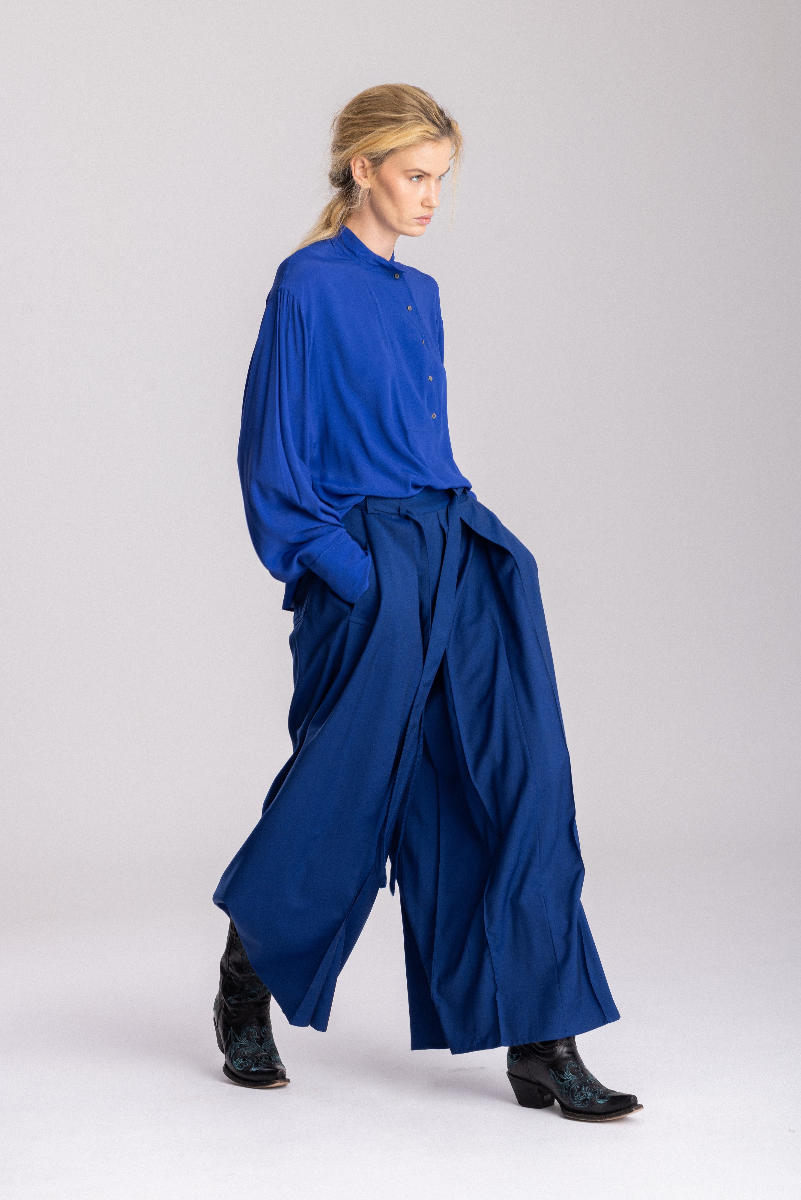 Hakama Balmoral Long, royal blue, Jo.S