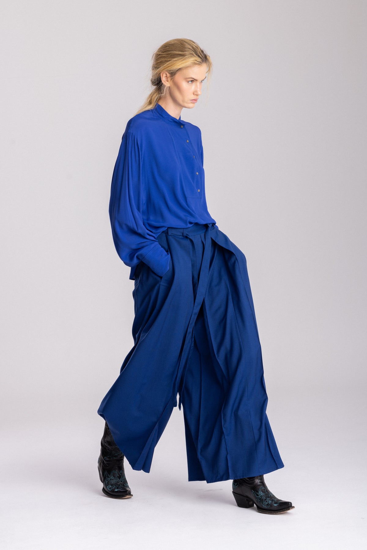 Hakama Balmoral Long, royal blue, Jo.S