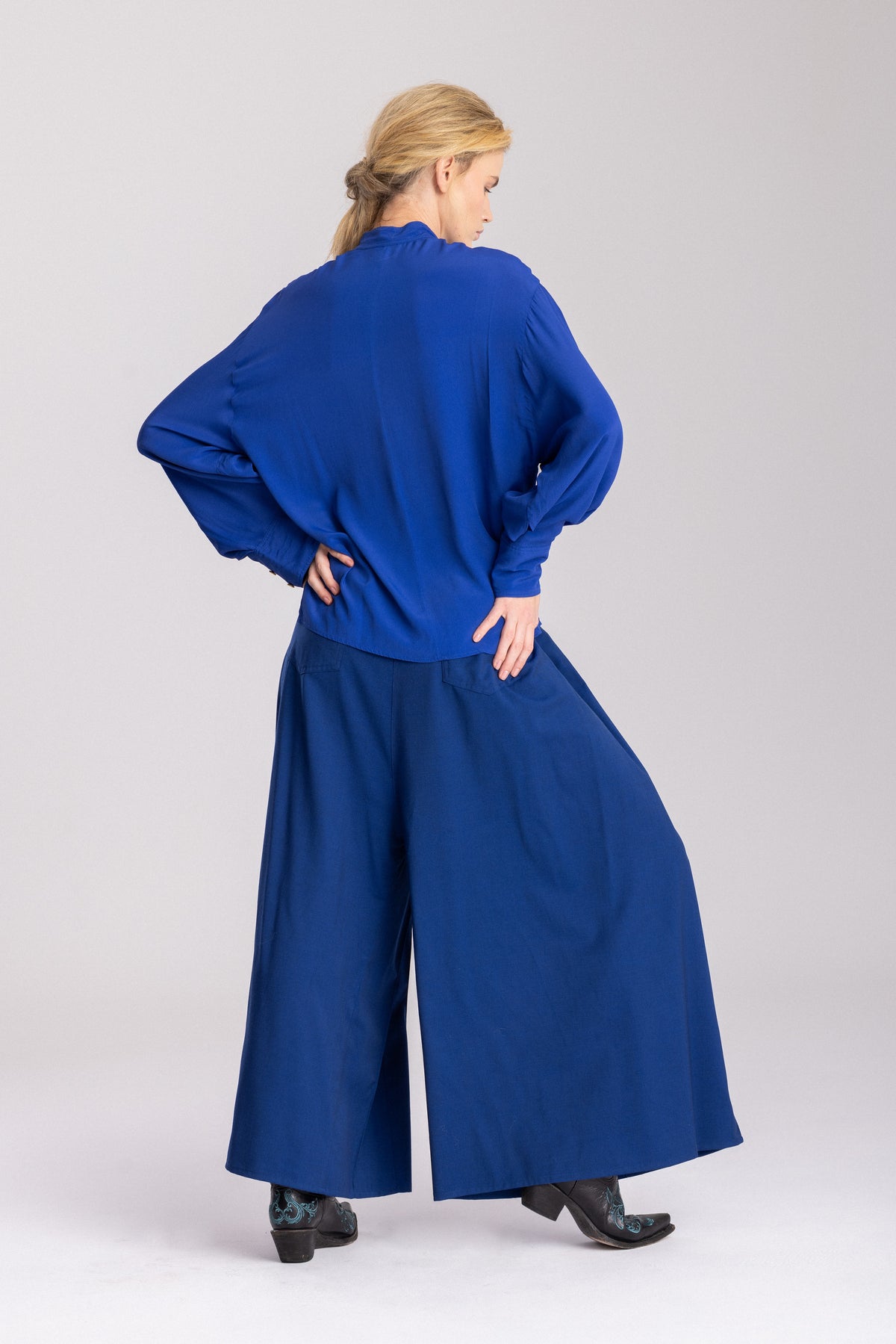 Hakama Balmoral Long, royal blue, Jo.S