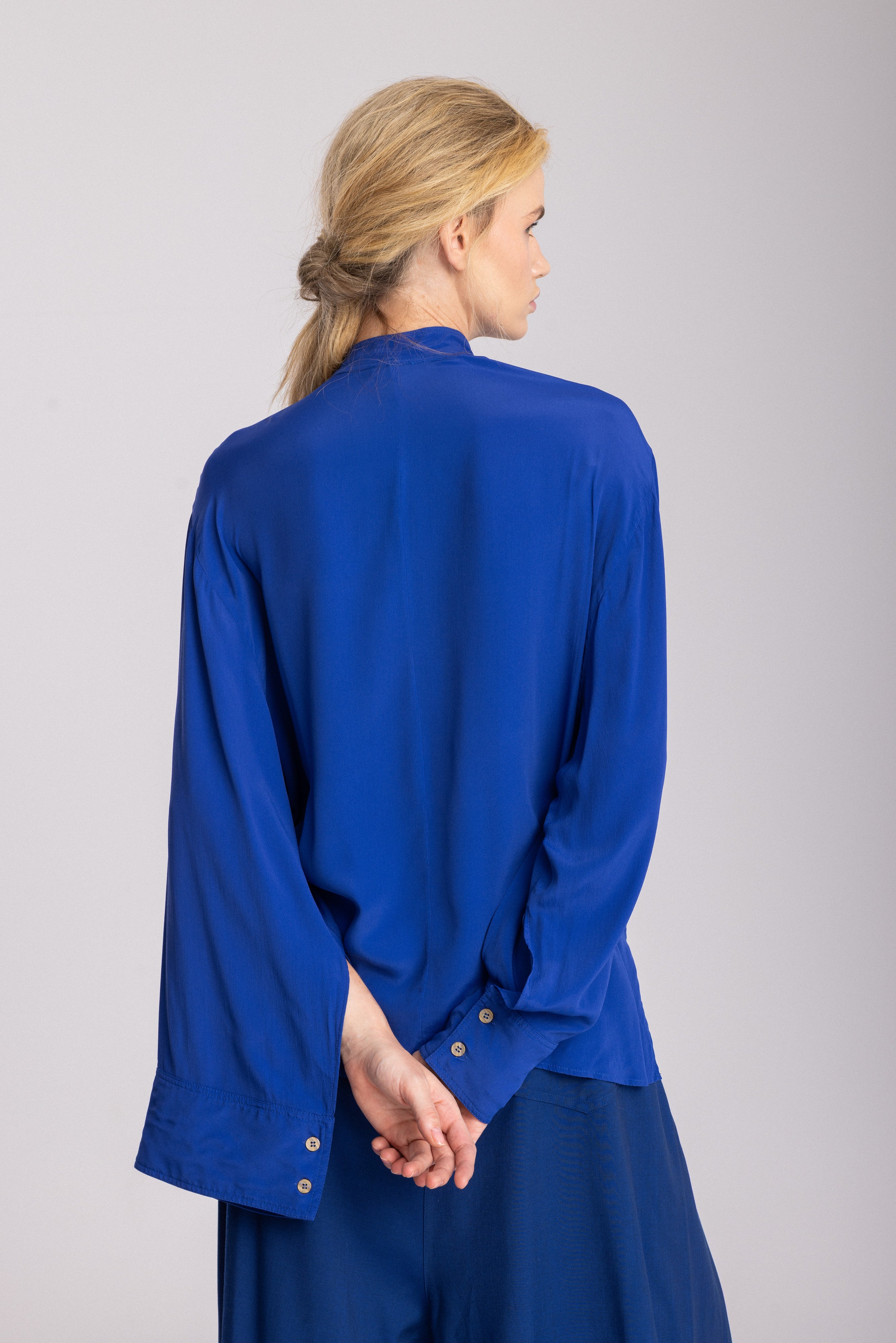 Bluzka Tux Balmoral, royal blue, Jo.S