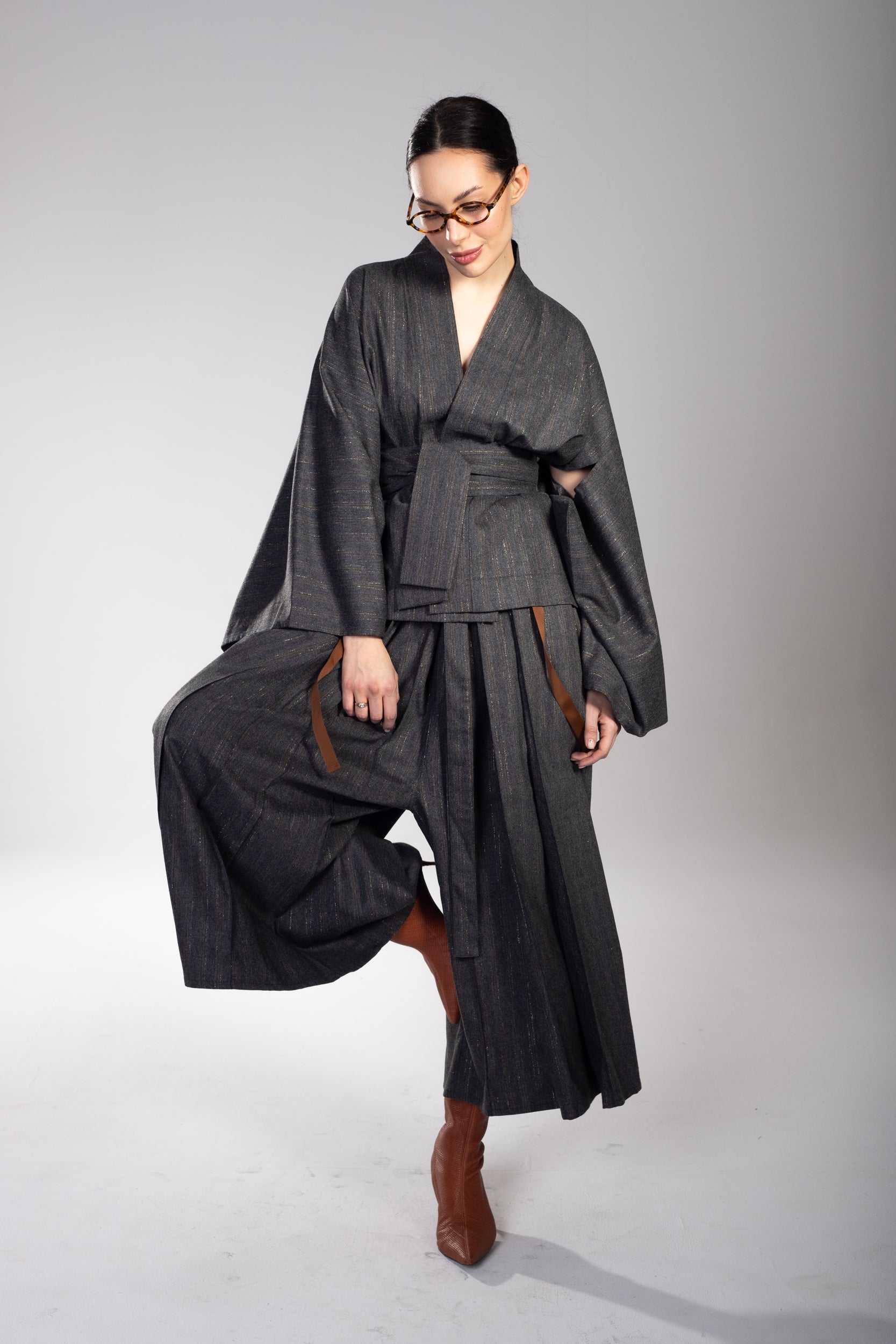 Kimono  Classic Grey Gold