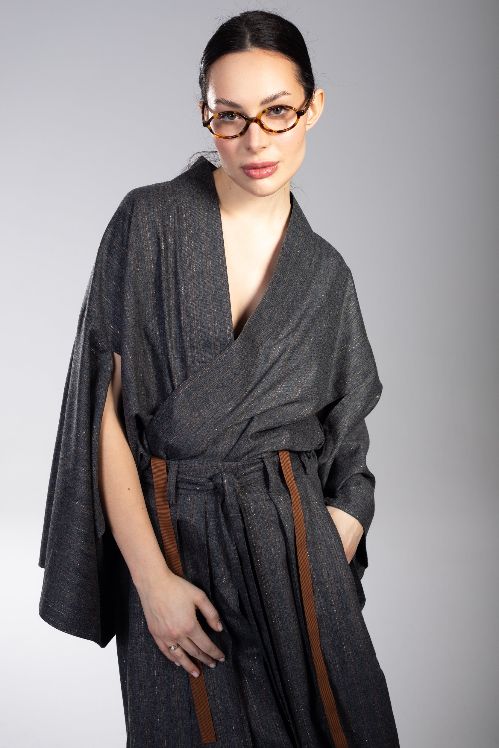 Kimono  Classic Grey Gold